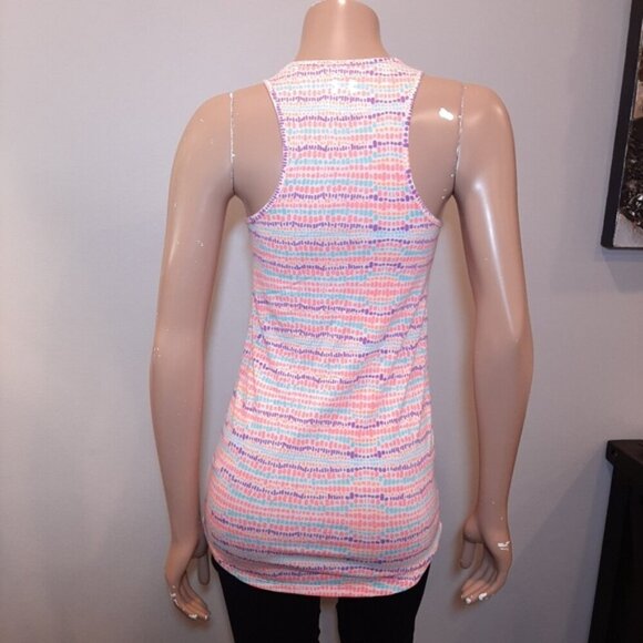 3/$20 UNDER ARMOUR Heat Gear Tank Top Racerback Pocket Semi Fitted Multicolored - Picture 7 of 11